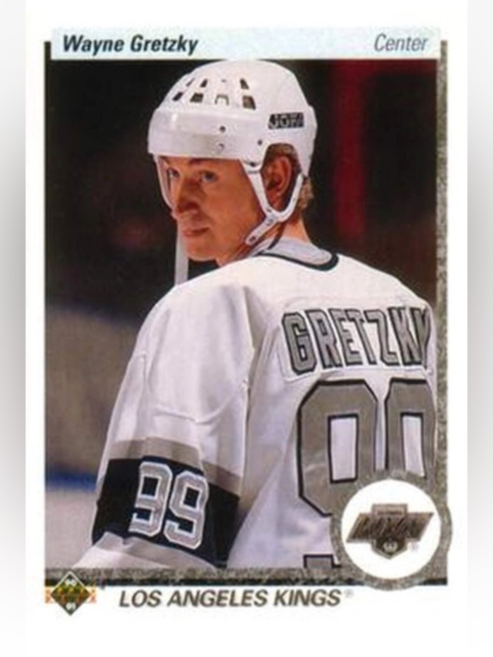 Wayne Gretzky 1990/91 Upper Deck Los Angeles Kings Hockey Card